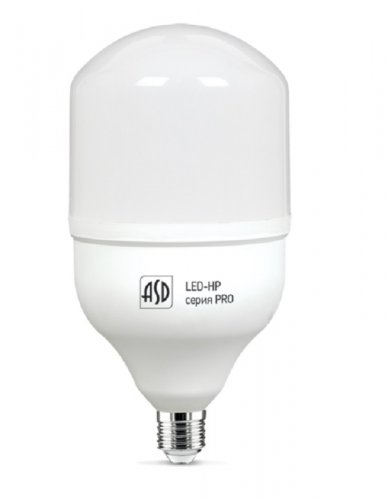 Лампа светодиодная ASD HP-PRO E27 220В 30Вт 2700Лм 4000К дрл/дрв 100х175мм картинка 